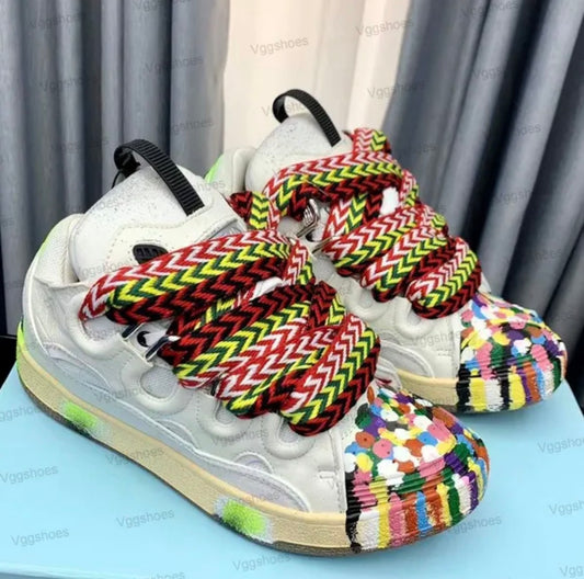 Lanvin curb sneakers