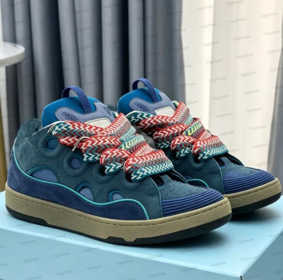 Lanvin curb sneakers