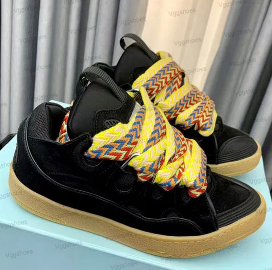 Lanvin curb sneakers