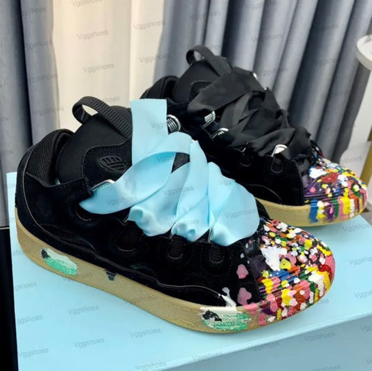 Lanvin curb sneakers