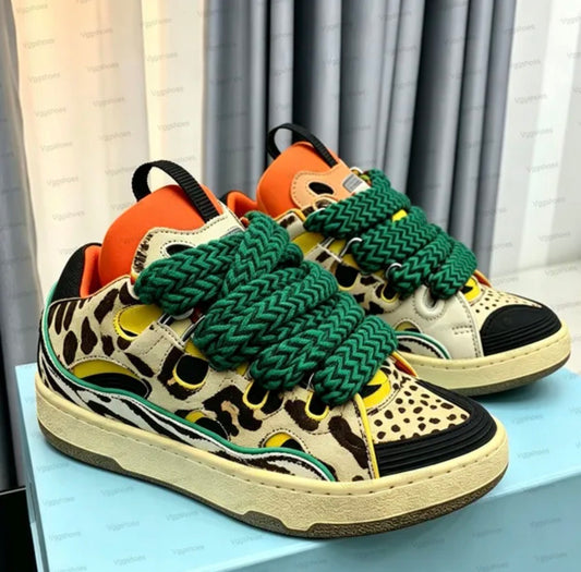 Lanvin curb sneakers
