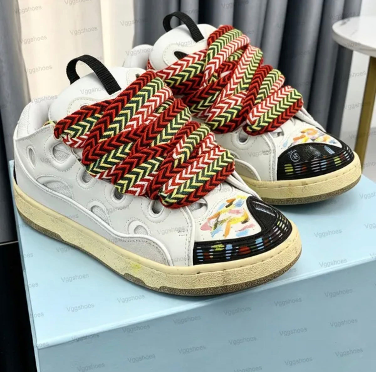 Lanvin curb sneakers