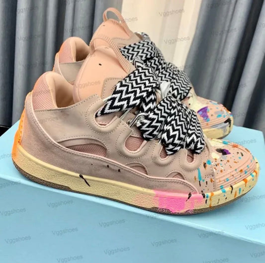 Lanvin curb sneakers
