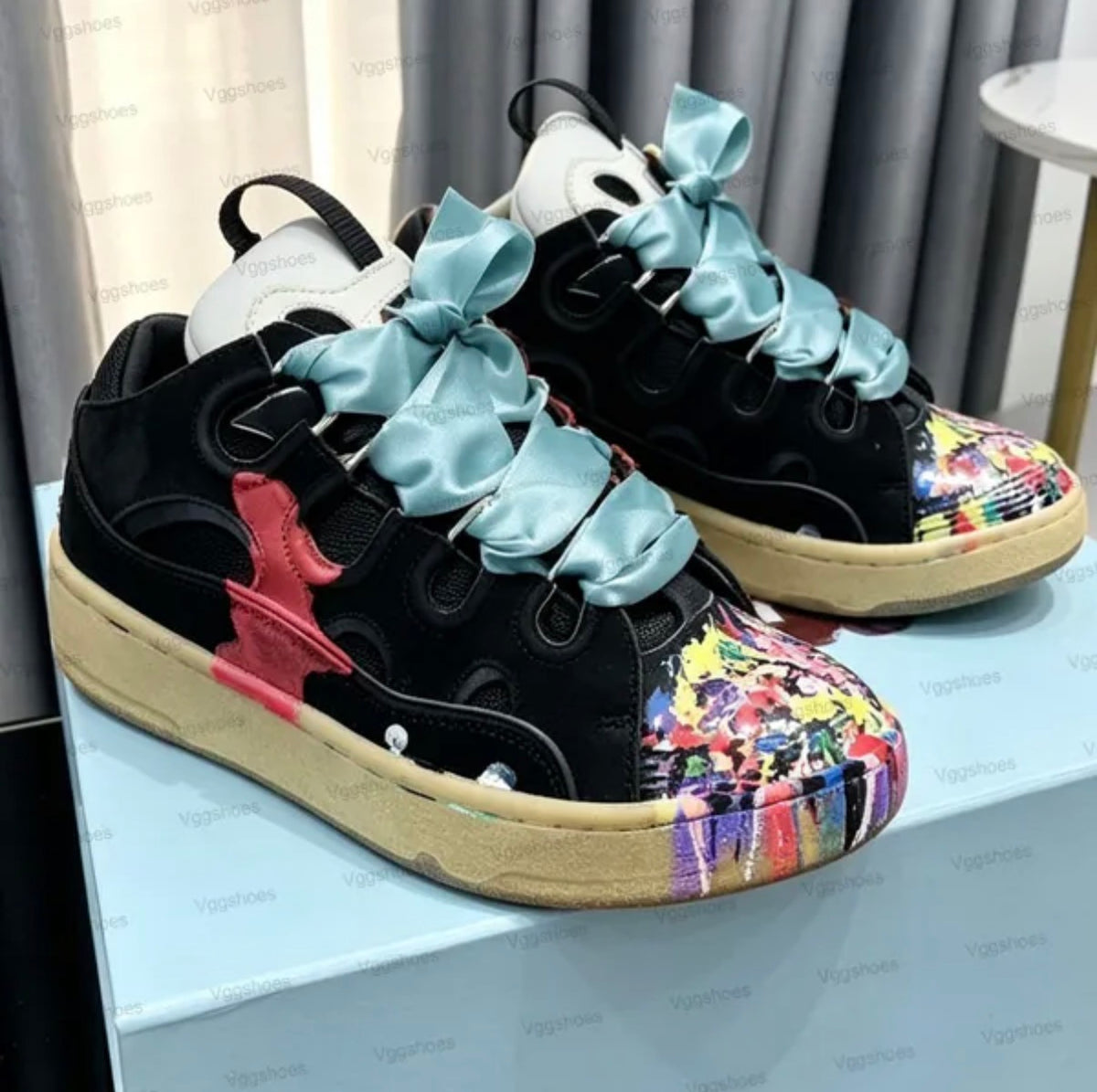 Lanvin curb sneakers