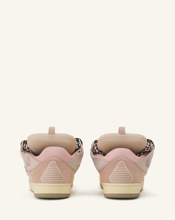 Pink Lanvin curb sneakers